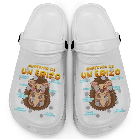 Anatomy Of A Funny Hedgehog Clogs