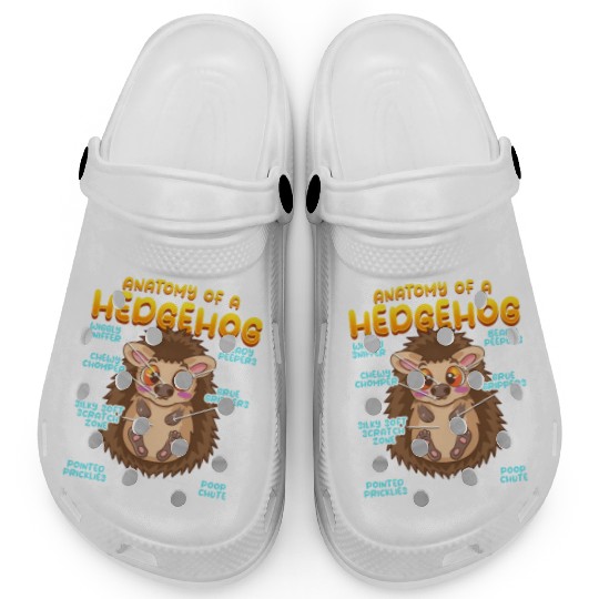 Anatomy Of A Funny Hedgehog Clogs