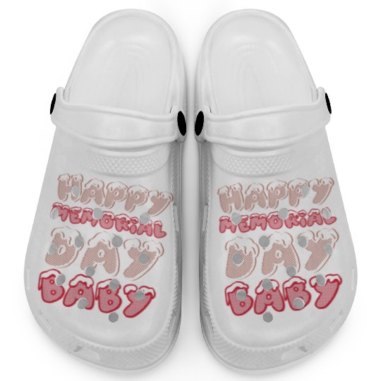 Happy Memorial Day Baby Clogs