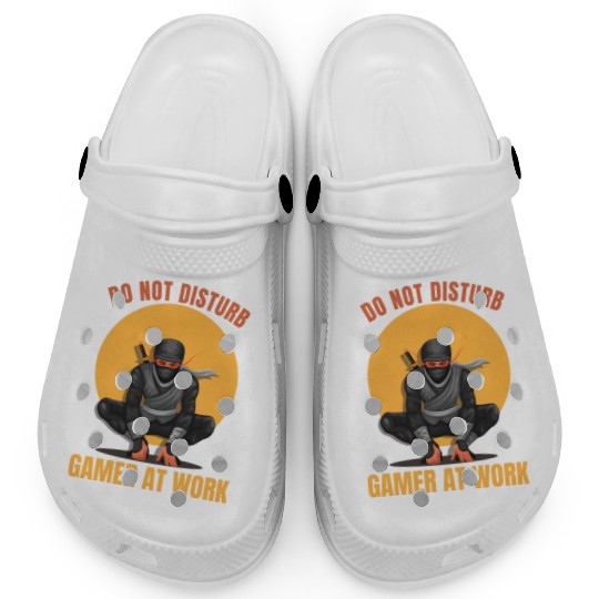 Do Not Disturb Gamer At Work-Gaming Lover Clogs