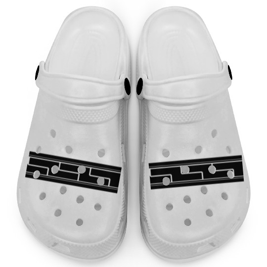 Aztec Tribal Tile Edge Pattern Design Clogs