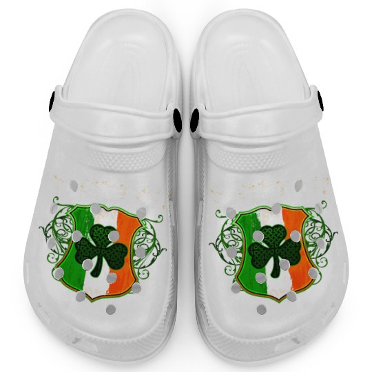 Farrell Irish Surname Ireland Flag Shield Shamrock Clogs