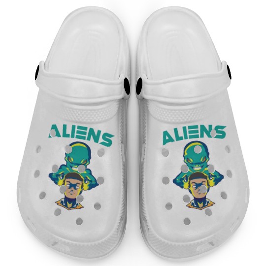 Alien Extraterrestrial Area 51 UFO Space Geek Gift Clogs