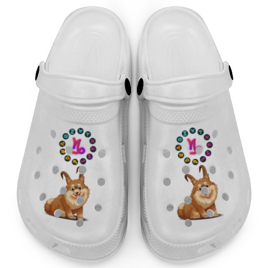 Funny Dog Lover Horoscope Capricorn Zodiac Sign Clogs