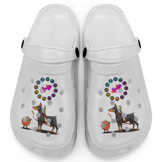 Funny Dog Lover Horoscope Sagittarius Zodiac Sign Clogs