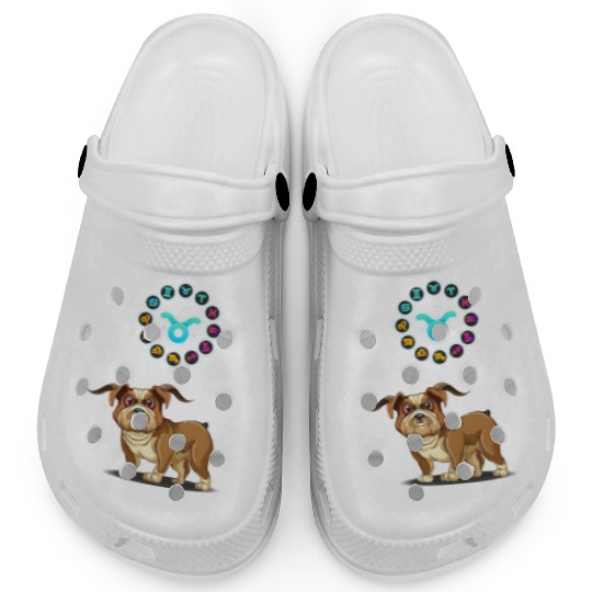 Funny Dog Lover Horoscope Taurus Zodiac Sign Cool Clogs