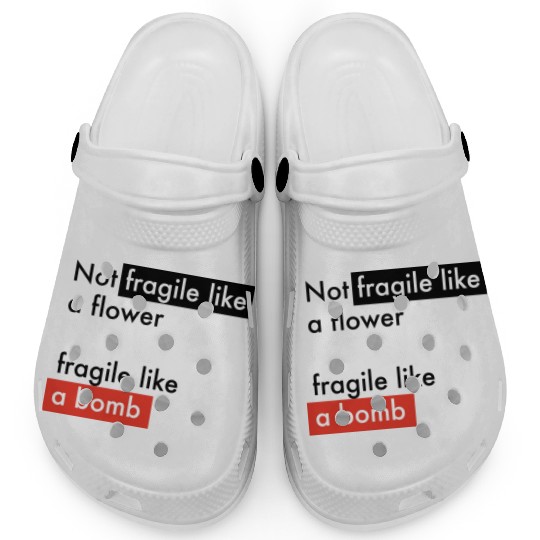 Feminism - Fragile like a bomb - Frida Kahlo Clogs