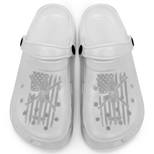 Blackhawk Military Helicopter American Flag UH60 Clogs