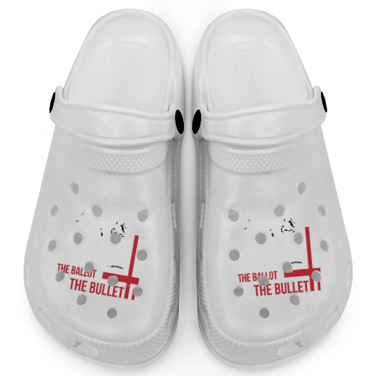 MALCOLM X Motivation quote Clogs