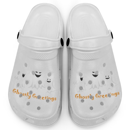 Ghostly Greetings, Halloween Ghostly Greetings Clogs