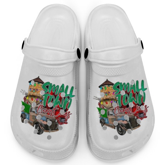 Country Farmer Life Small Town Christmas Red Clogs