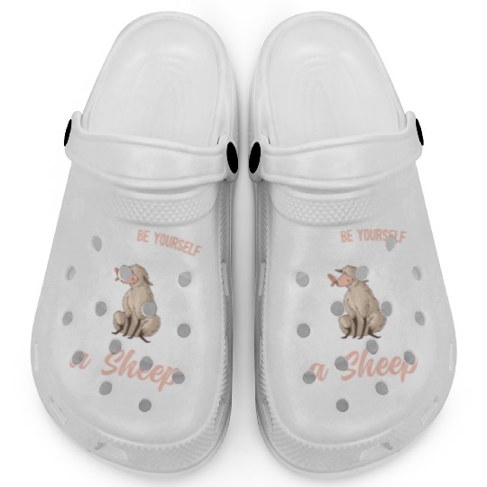 Cute Lamb Saying - Farmer & Sheep Clogs