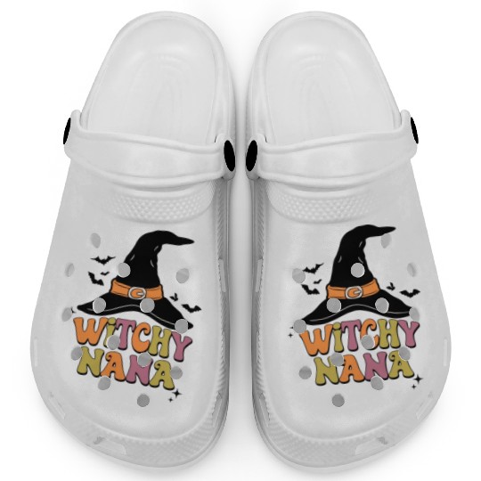 Witchy Mama Halloween Grandma Clogs