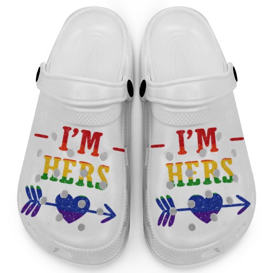 I'm Hers Lesbian Couple Matching Clogs