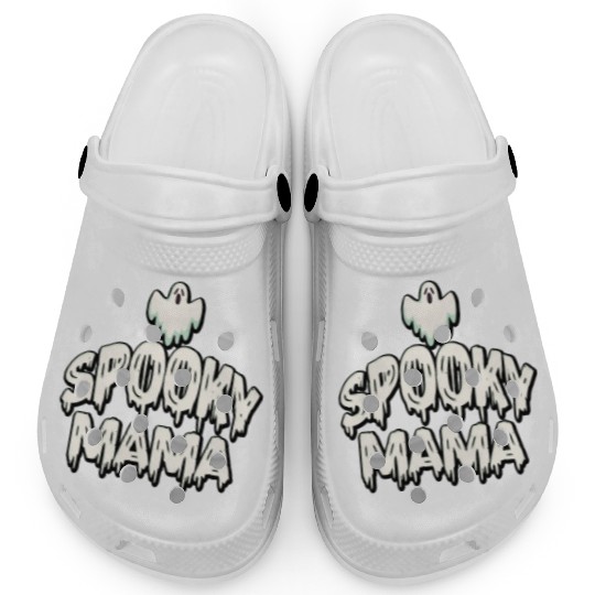 Spooky Mama Halloween Ghost Mom Clogs