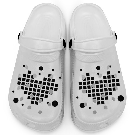 Heart In Pixels 8 Bit Video Game Clogs