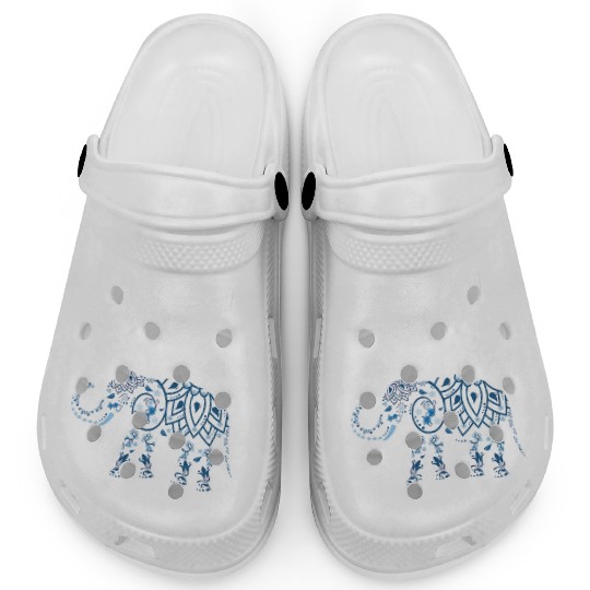 Keep Calm and Save Elephants Animal Lover Activist Clogs