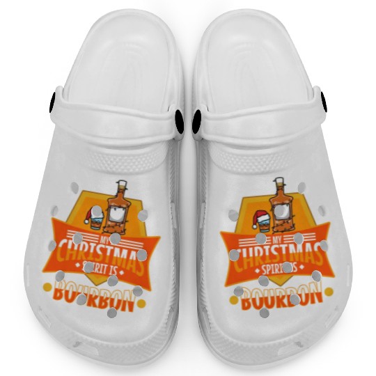 My christmas spirit is bourbon Clogs