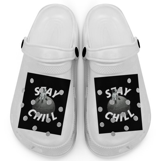 Stay Chill Typography Clogs