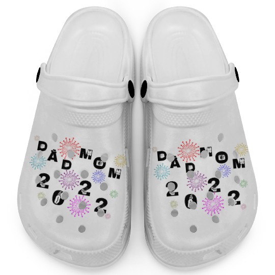 Dad and mom 2022 party funny birthday fireworks Clogs