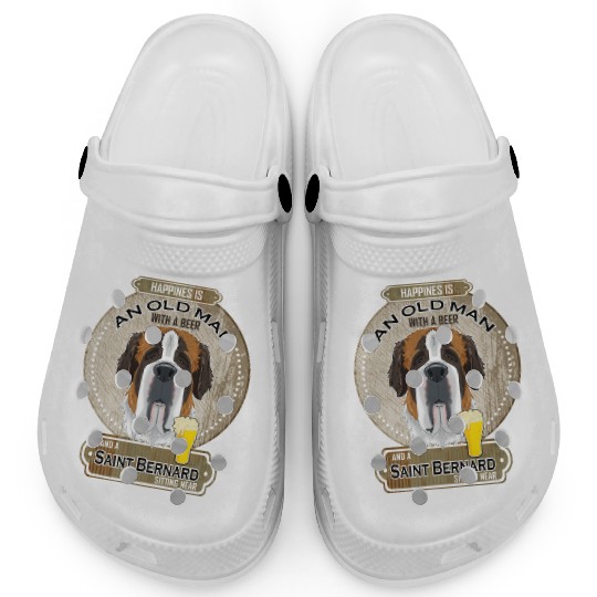 Saint Bernard Dad Beer Lover Clogs