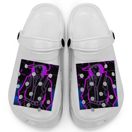 Goth Synthwave Outrun Goth Cowboy Clogs