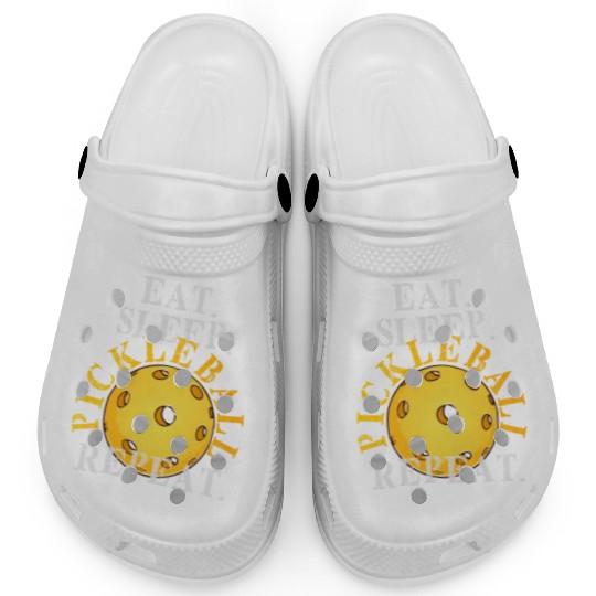 EAT SLEEP PICKLEBALL REPEAT LOVER FUNNY Clogs
