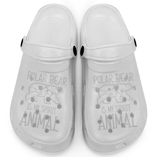 Polar Bear Is My Spirit Animal Wildlife Cub Clogs