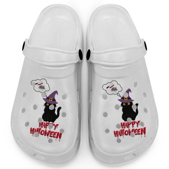 HALLOWEEN MURDER CAT Clogs