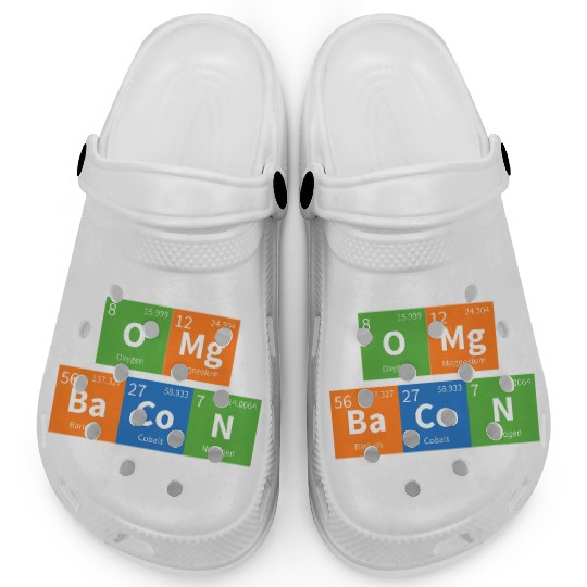 OMG Bacon Science Periodic Table Clogs