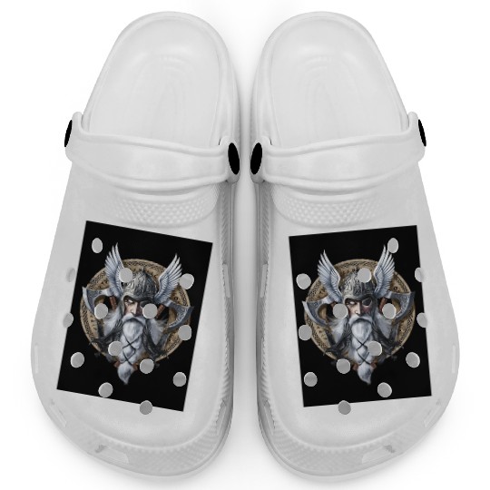 Viking Warrior God Odin Clogs