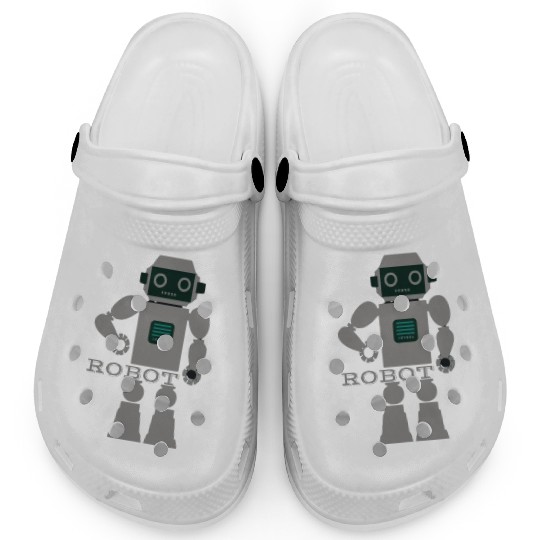 ROBOT digital character. Clogs