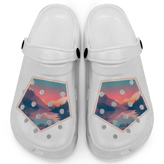 Funny Hiking Nature Outdoor Landscape Clogs