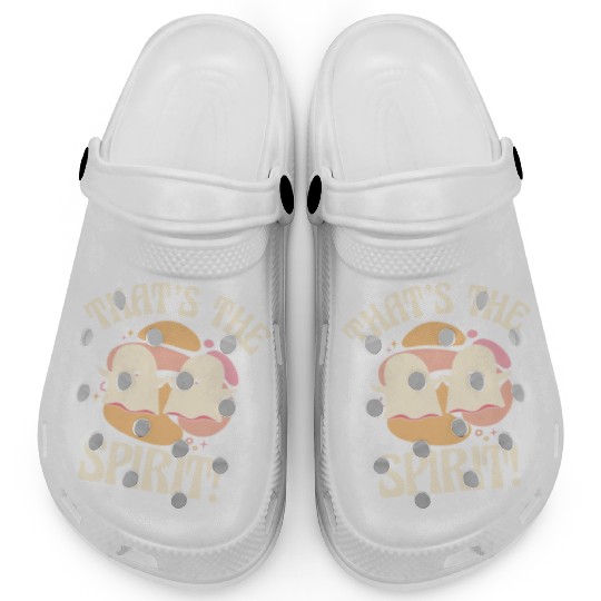 Ghost Spirit Hilarious Cute Friends Pun Clogs
