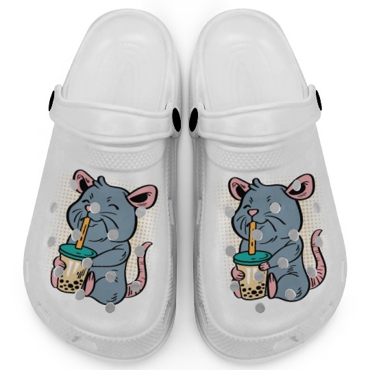 Rat Bubble Tea Tea Lover Gift Clogs