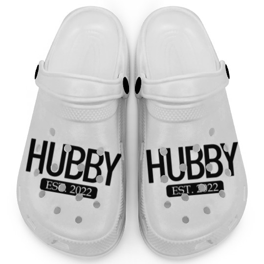 Hubby Est. 2022 Matching Couple Newlywed Marriedho Clogs