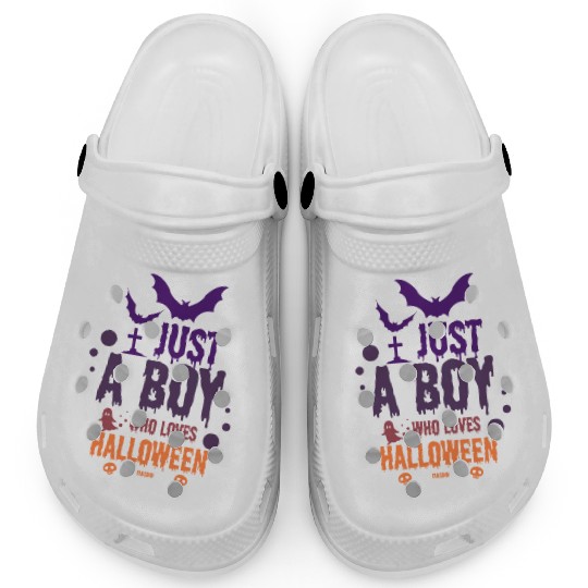 Only a boy who loves Halloween Clogs