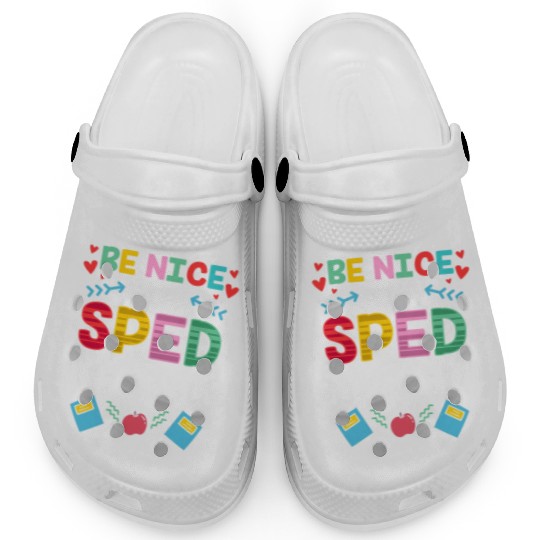 Be Nice To The Sped Teacher Special Education Cute Clogs