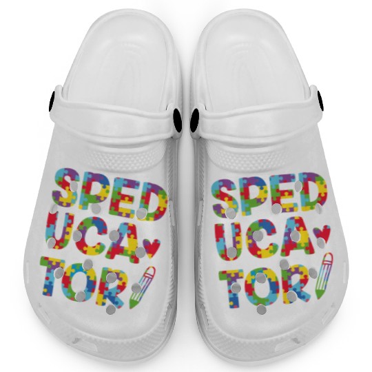 Speducator Sped Teacher Special Education Cute Clogs
