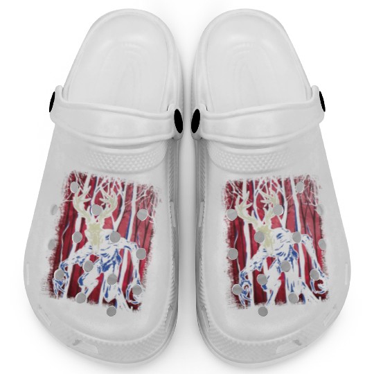 Wendigo Folk Creature Forest Halloween Cryptid Clogs