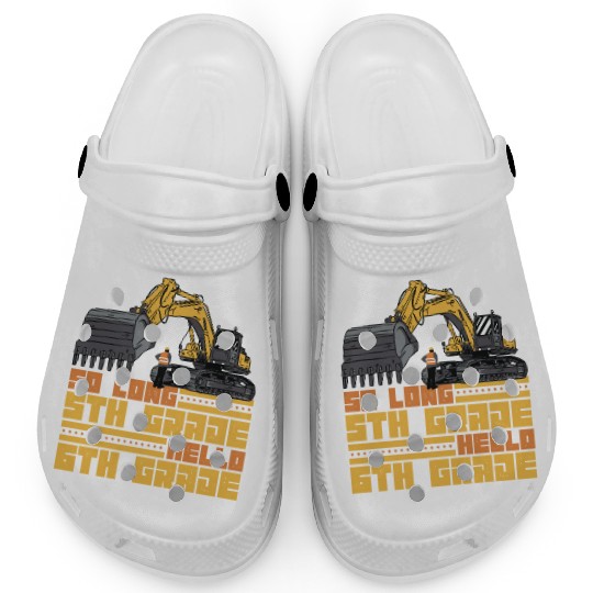 So Long 5th Grade Hello 6th Grade Student Boys Clogs