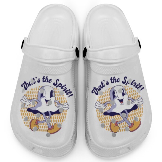 Ghost Spirit Hilarious Cute Friends Pun Clogs