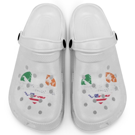Ireland American Husband Heritage Flags Clogs