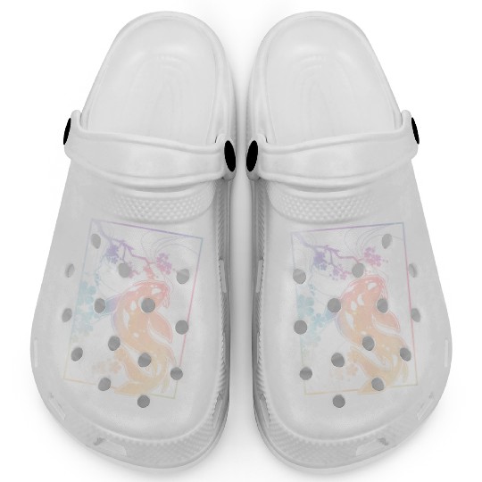 Kawaii Cherry Blossom Koi Clogs