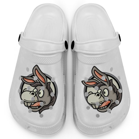 Funny Donkey Farmer Gift Clogs