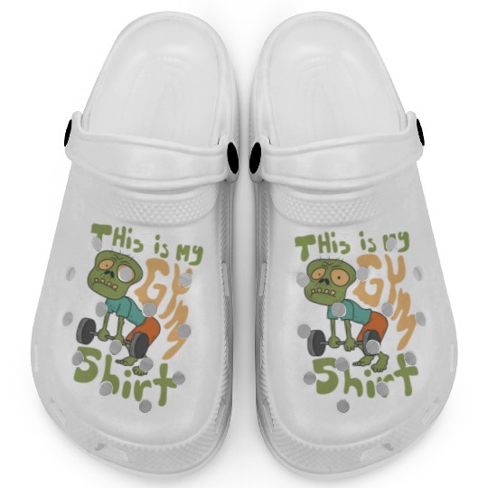 Halloween Train Hard Fitness Zombie Gym Clogs