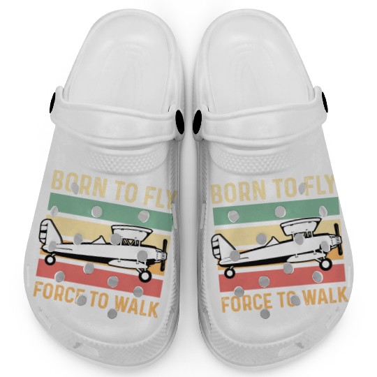 Forced to Walk Aircraft Mechanic Gift Clogs