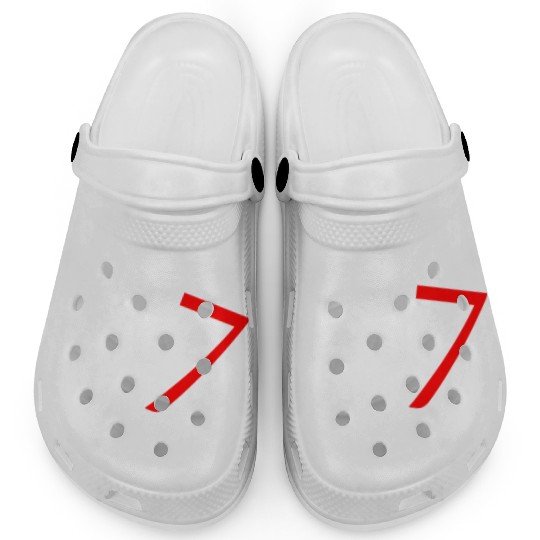 cr7 cristiano white Clogs