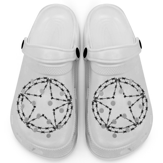 Barbed Wire US Star Clogs