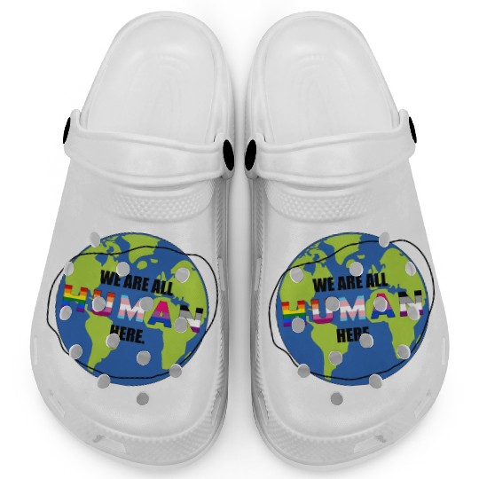we are all human Clogs